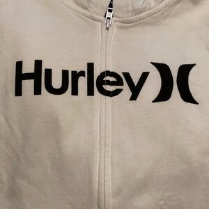 Hurley Medium White Zip-up Sweatshirt